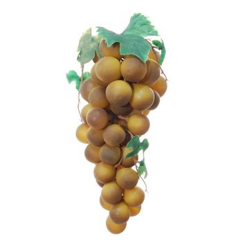 Fruits artificiels Raisins AMANY, jaune-brun, 25cm