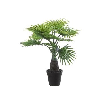 Livistona rotundifolia artificiel DAROKO en pot décoratif, 45cm