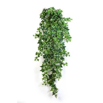 Fausse chute de lierre LUKA, sur piquet, vert-blanc, 110cm