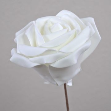 Rose décorative REGINE, blanc, 30cm, Ø16cm