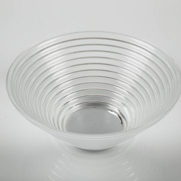Coupe en verre SELMA, transparent, 8cm, Ø19cm