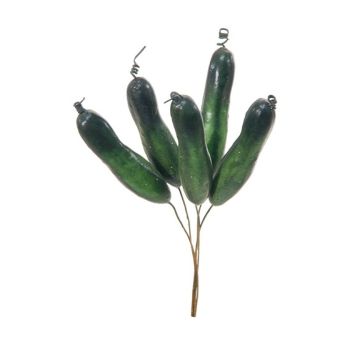 Légumes décoratifs Concombre TAHLEE, 6 pièces, vert, 12cm