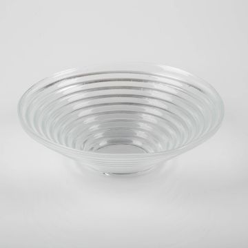 Coupe en verre SELMA, transparent, 7cm, Ø23cm