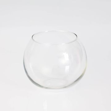 Vase en verre TOBI EARTH, boule, transparent, 12cm, Ø14cm