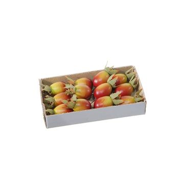 Fruit décoratif Cynorrhodon ZENNY, 12 pièces, rouge-vert, 2cm