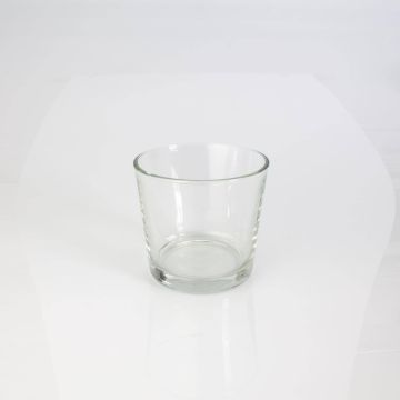 Pot à plantes en verre ALENA, transparent, 10,5cm, Ø11,5cm