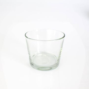 Pot à plantes en verre ALENA, transparent, 12,5cm, Ø14,5cm