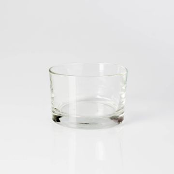 Bougeoir en verre TAMIO, transparent, 5,5cm, Ø8,5cm
