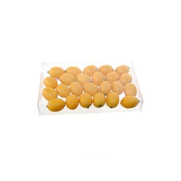 Fruit artificiel Citron ALAINU, 24 pièces, jaune, 3cm, Ø2,8cm