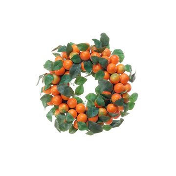 Couronne décorative KERRIE de mandarines, orange, Ø30cm