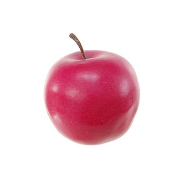 Fruit décoratif Pomme HENNY, fuchsia-rouge, 7cm, Ø6,5cm