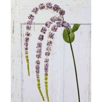 Branche artificielle d'amarante SENIO avec fleurs, violet-vert, 70cm