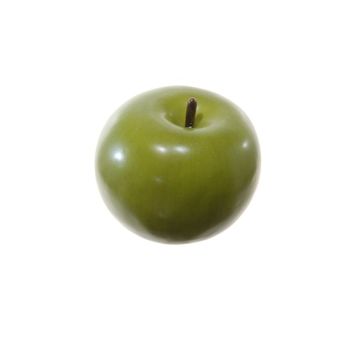 Fruit artificiel Pomme AKIMO, vert, 6cm, Ø6,5cm