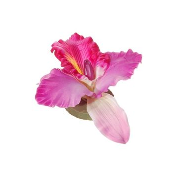 Fleur artificielle Orchidée Dendrobium Sonia CERIN, flottante, violet-rose, Ø14cm