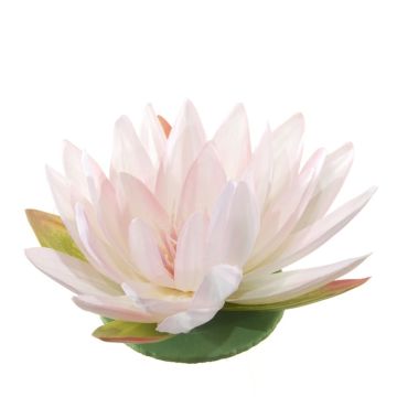 Fleur de lotus décorative SUADO, flottante, rose pâle, Ø14cm