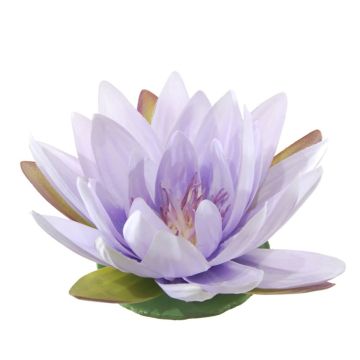 Fleur de lotus décorative SUADO, flottante, lilas, Ø14cm