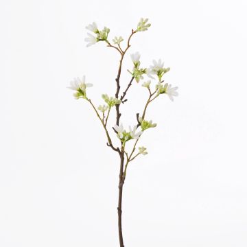 Branche de fleur des sept fils du Zhejiang artificielle MAREN, blanc, 50cm