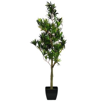 Faux podocarpus AMANDO, tronc artificiel, vert, 90cm