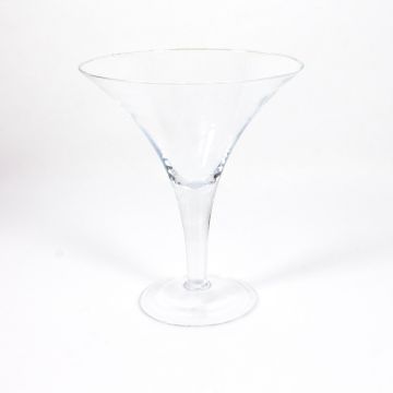 Grand verre à martini SACHA AIR en verre, transparent, 30cm, Ø 25cm