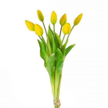 Bouquet de tulipes artificielles LONA, jaune-vert, 45cm, Ø20cm