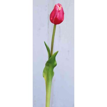 Tulipe artificielle LONA, rose fuchsia, 45cm, Ø4cm