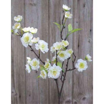 Branche de fleurs de cerisier artificielle SOEY, crème-blanc, 45cm