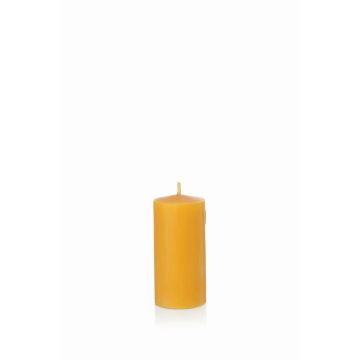 Bougie pilier en cire d'abeille BABETTE, jaune-naturel, 10cm, Ø6cm, 43h - Made in Germany Bougie pilier en cire d'abeille BABETTE, jaune-naturel, 10cm, Ø6cm, 43h - Made in Germany