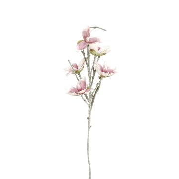 Magnolia en plastique NEYLA, outdoor, blanc-rose, 100cm, Ø12-14cm