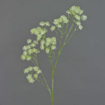 Branche d'Aralia artificielle YARED, avec fleurs, crème, 85cm