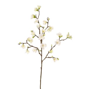Fausse branche de pommier en fleurs SADAKA, crème, 70cm