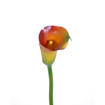 Faux Calla CHIDORA, orange-jaune, 55cm, 5x6cm