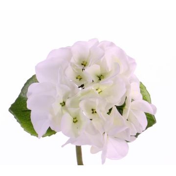 Hortensia synthétique CHIDORI, blanc-vert, 30cm, Ø13cm
