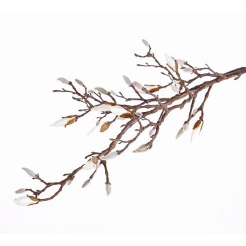 Branche de magnolia artificielle ANJULI, crème, 105cm