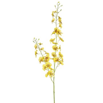 Tige d'orchidée Oncidium artificielle TALIAH, jaune, 85cm, Ø3-4cm