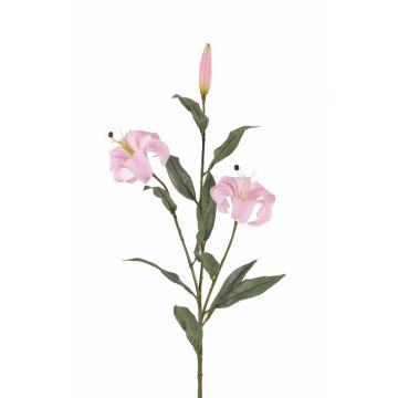 Lys tigré artificiel DANBI, rose, 85cm, Ø9cm