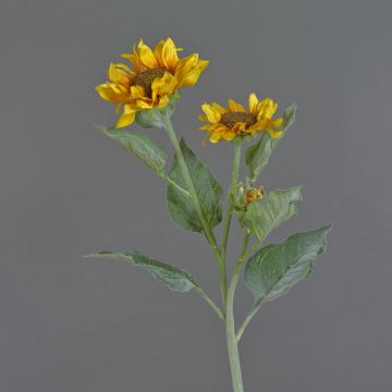 Tournesol artificiel LUPITA, jaune, 85cm, Ø12-15cm