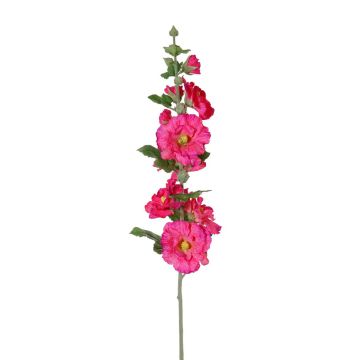 Rose trémière artificielle ILJANA, rose fuchsia, 85cm, Ø3-8cm