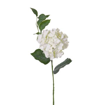 Hortensia artificiel ASUKA, blanc, 80cm, Ø15cm