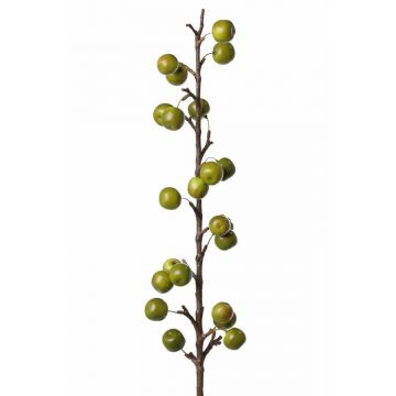 Branche de pommier artificielle BORIAN, avec fruits, vert, 95cm