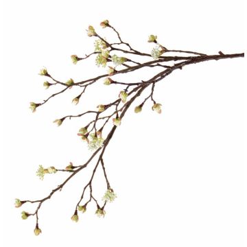 Branche d'érable artificiel STEFFEN, fleurs, vert-jaune, 110cm