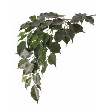 Branche de ficus artificielle YUGI, ignifuge, vert, 75cm