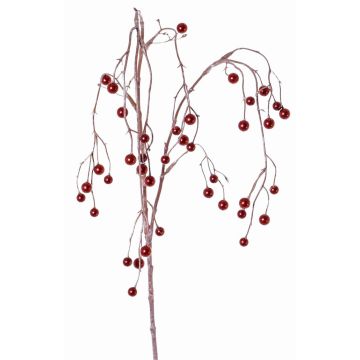 Branche de symphorine en plastique PASKO, baies, rouge, 120cm