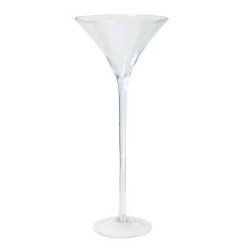 Grand verre à cocktail avec pied SACHA OCEAN, transparent, 70cm, Ø30cm