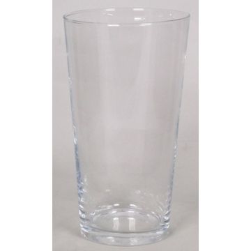 Vase en verre AMNA OCEAN, conique, transparent, 25cm, Ø14cm