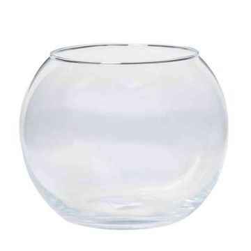 Vase en verre TOBI OCEAN, boule, transpaent, 15cm, Ø16cm