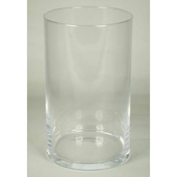 Vase en verre SANYA OCEAN, cylindre, transparent, 25cm, Ø15cm