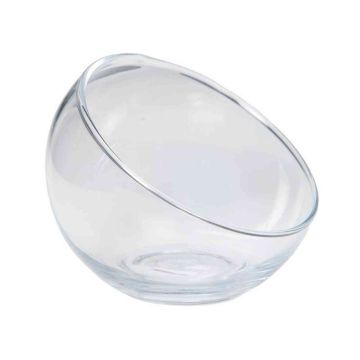 Coupe en verre NELLY OCEAN, bord en biais, transparent, 10,5cm, Ø12,5cm