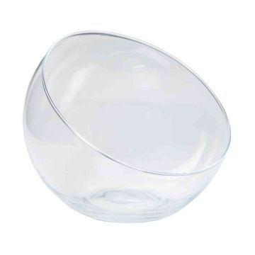 Coupe en verre NELLY OCEAN, bord en biais, transparent, 13cm, Ø15,5cm