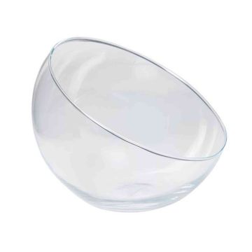 Coupe en verre NELLY OCEAN, bord en biais, transparent, 17cm, Ø20cm
