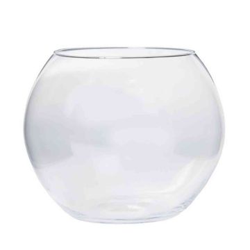 Vase en verre TOBI OCEAN, boule, transpaent, 24cm, Ø26cm